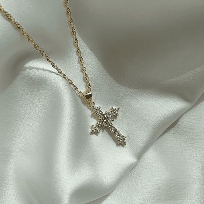 [AuraEcho]Delicate Cross Shape Necklace