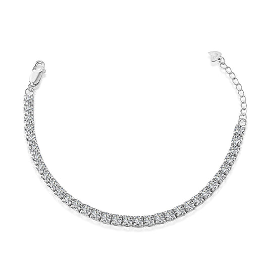 [AuraEcho]Sparkling Radiant Princess Cut Tennis Bracelet