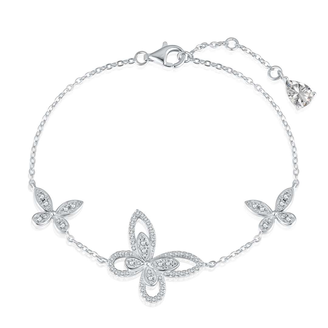 [AuraEcho]Delicate Butterfly Pendant Bracelet