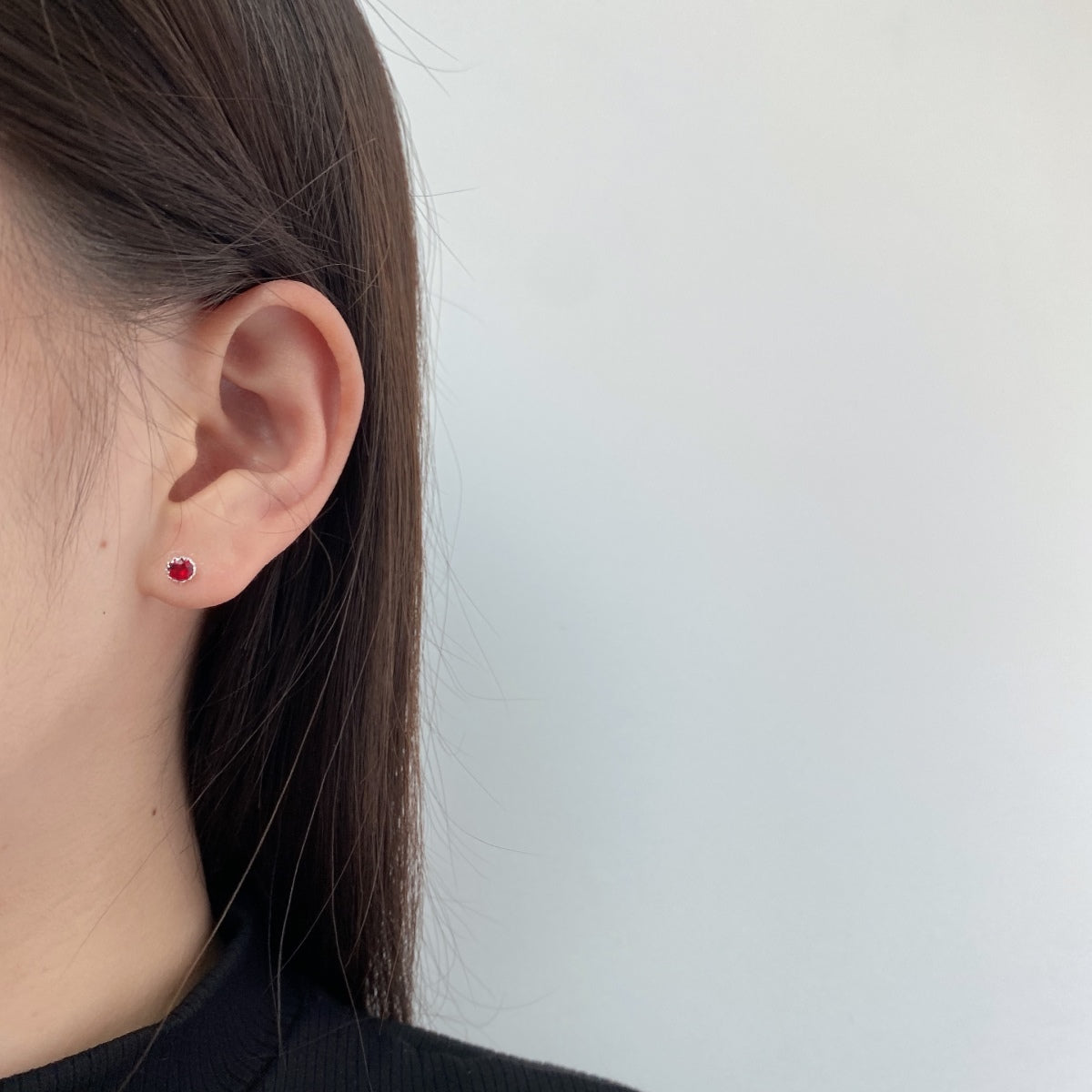 [AuraEcho]Sparkling Colorful Round Shape Earrings