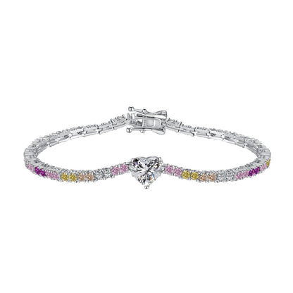 [AuraEcho]Delicate Romantic Heart Shape Lover Bracelet