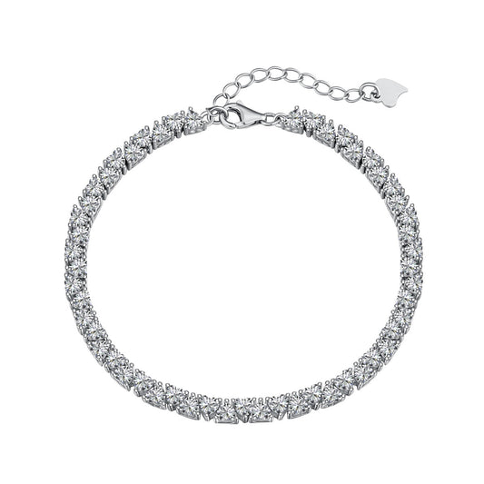 [AuraEcho]Dazzling Romantic Heart Shape Lover Bracelet