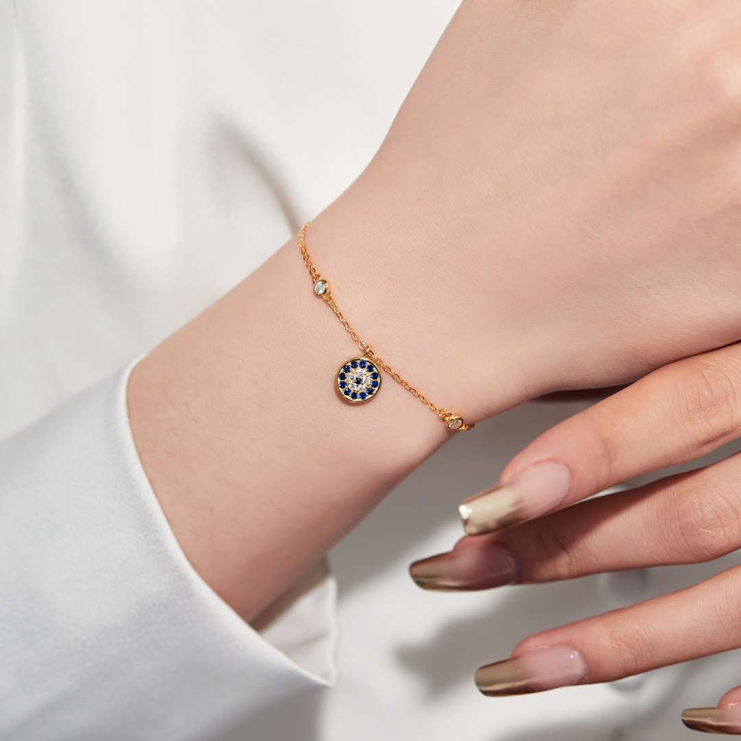 [AuraEcho]Devil's Eye Round Shape Bracelet