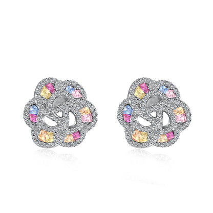 [AuraEcho]Exquisite Flower Shape Daily Earrings