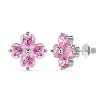 [AuraEcho]Four-Leaf Clover Ball Earrings