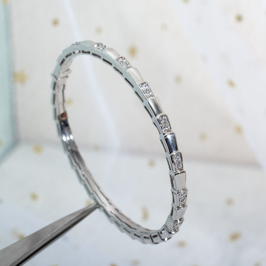 [AuraEcho]SERPENTI BRACELET SILVER DIAMOND