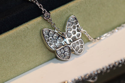 [AuraEcho]BUTTERFLY DIAMOND NECKLACE