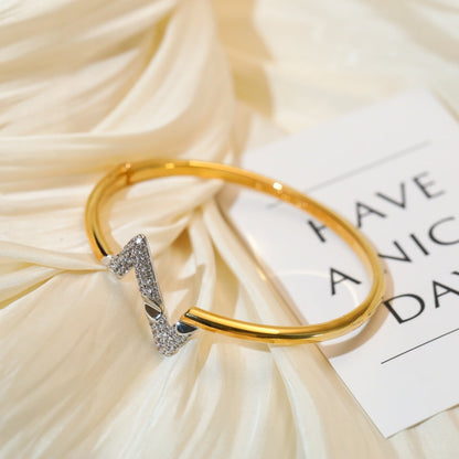 [AuraEcho]VOLTE UPSITE DOWN GOLD DIAMOND BRACELET