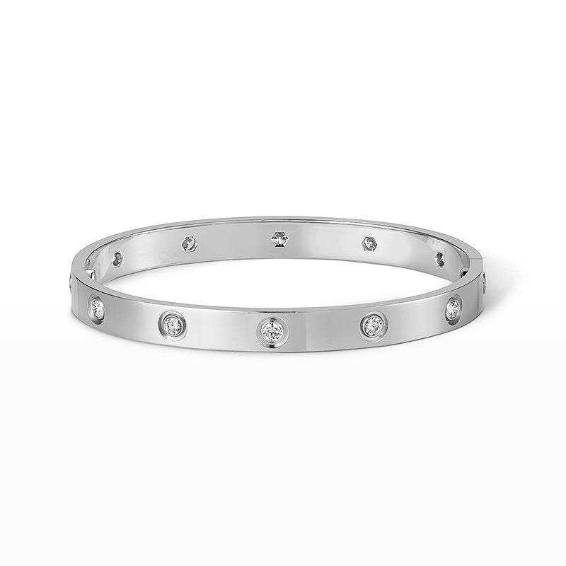 [AuraEcho]LOVE BRACELET 6.1MM 10 DIAMONDS
