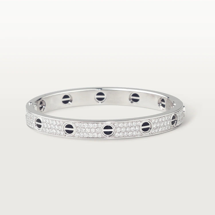 [AuraEcho]LOVE BRACELET 6.1MM DIAMOND-PAVED CERAMIC
