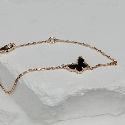 [AuraEcho]BUTTERFLY ONYX  BUTTERFLY BRACELET